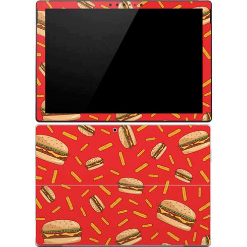 Burgers and Fries Surface Pro 4 Skin